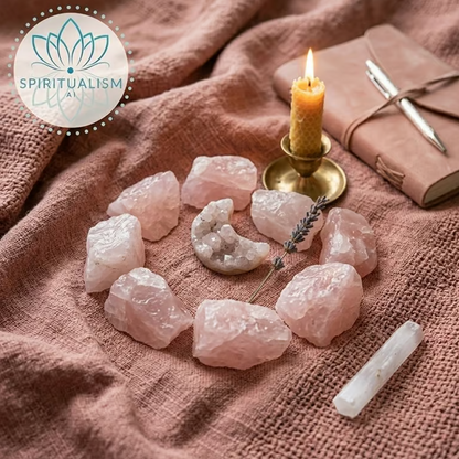 5 Madagascar Rose Quartz | Raw Love Crystal | Heart Chakra Stone | Stardust Market