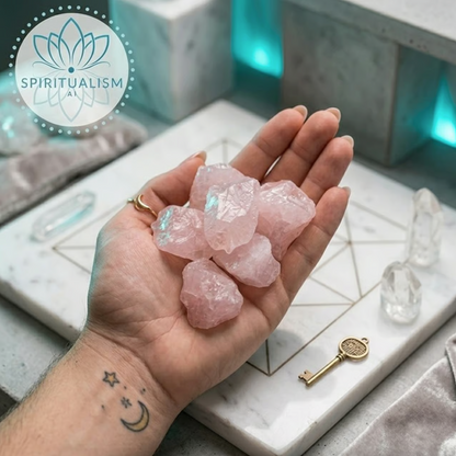 5 Madagascar Rose Quartz | Raw Love Crystal | Heart Chakra Stone | Stardust Market