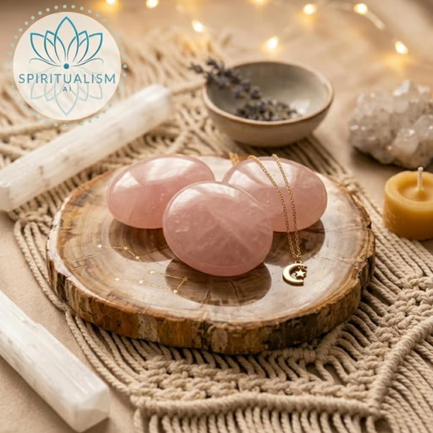 Rose Quartz Pebble Palm Stone | Love Crystal | Heart Chakra Stone | Stardust Market