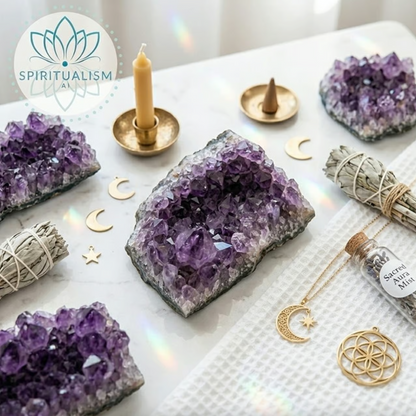 Amethyst A Grade Cluster | High Vibration Crystal | Altar Stone | Stardust Market