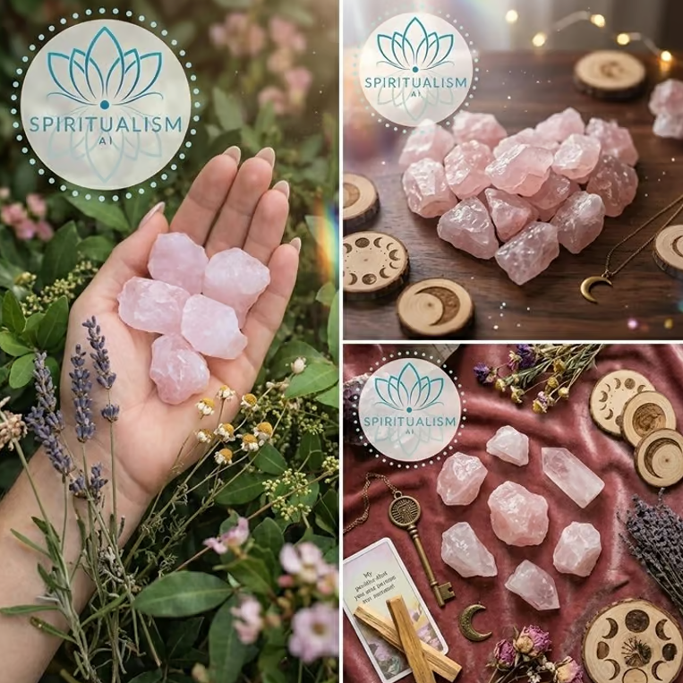 5 Madagascar Rose Quartz | Raw Love Crystal | Heart Chakra Stone | Stardust Market