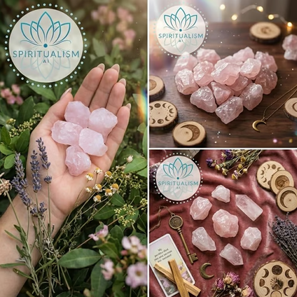 5 Madagascar Rose Quartz | Raw Love Crystal | Heart Chakra Stone | Stardust Market