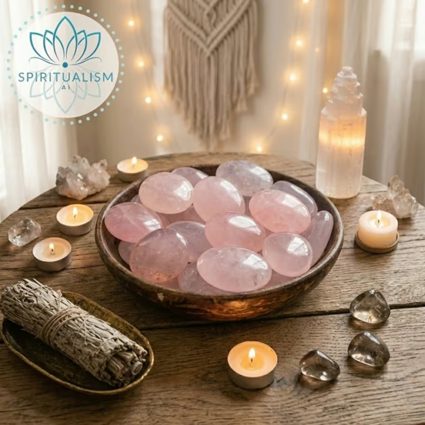 Rose Quartz Pebble Palm Stone | Love Crystal | Heart Chakra Stone | Stardust Market