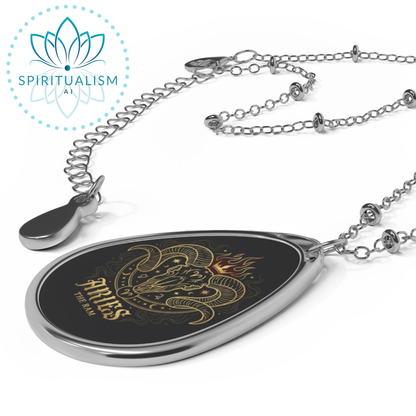 Aries Zodiac Pendant Necklace | Dawn of the Zodiac | Spiritualism AI