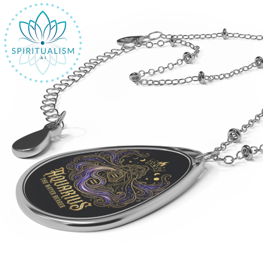 Aquarius Zodiac Necklace | Dawn of the Zodiac | Spiritualism AI