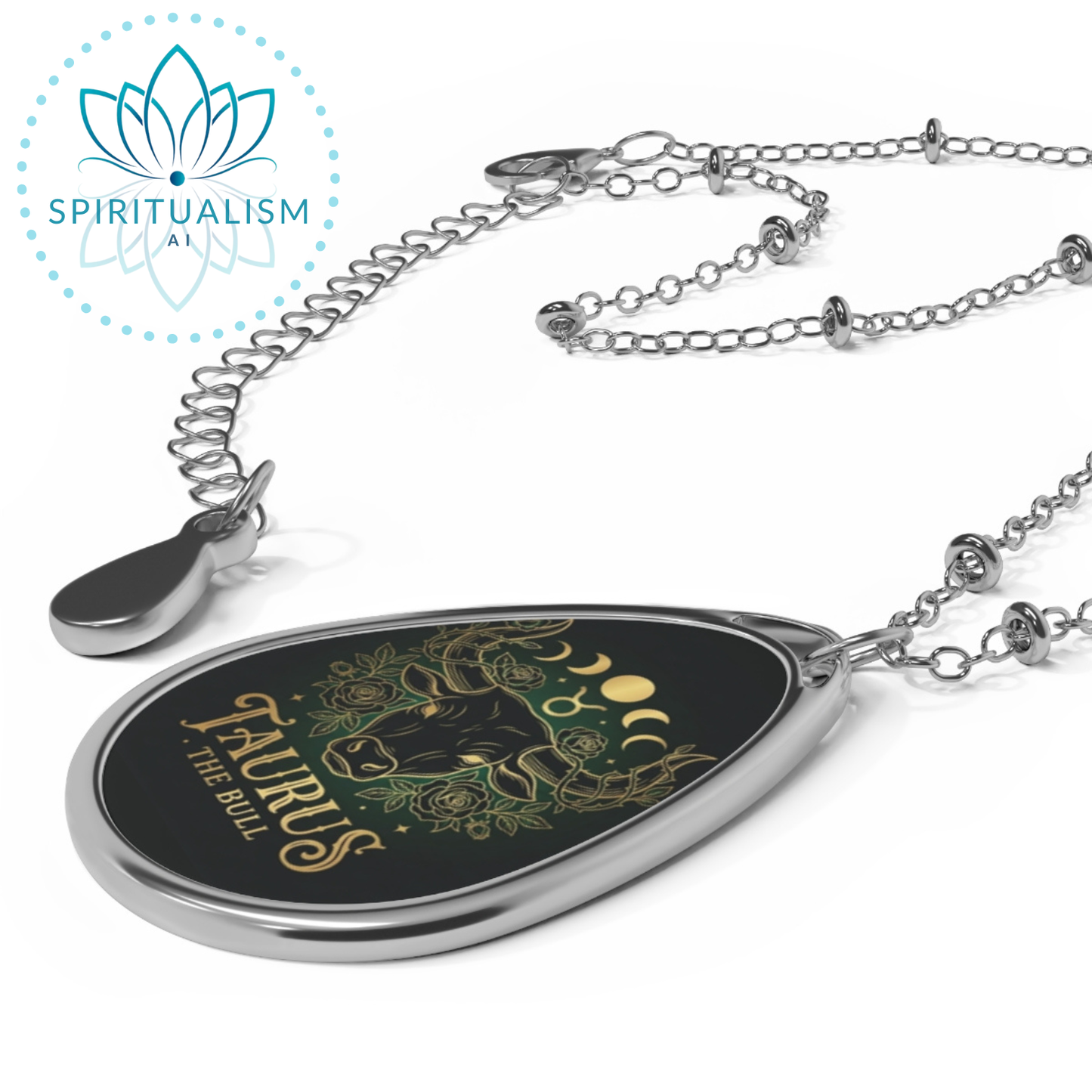 Taurus Zodiac Pendant Necklace | Dawn of the Zodiac | Spiritualism AI