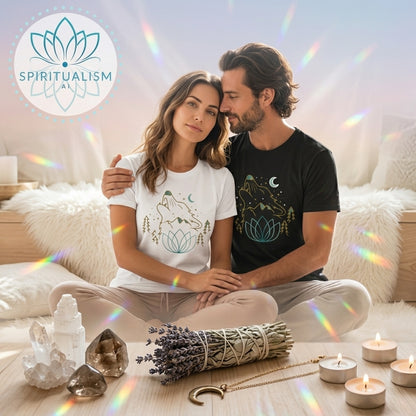 Celestial Wolf T-Shirt | Wolf Spirit Animal Tee | Spiritualism AI