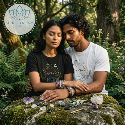 Celestial Wolf T-Shirt | Wolf Spirit Animal Tee | Spiritualism AI