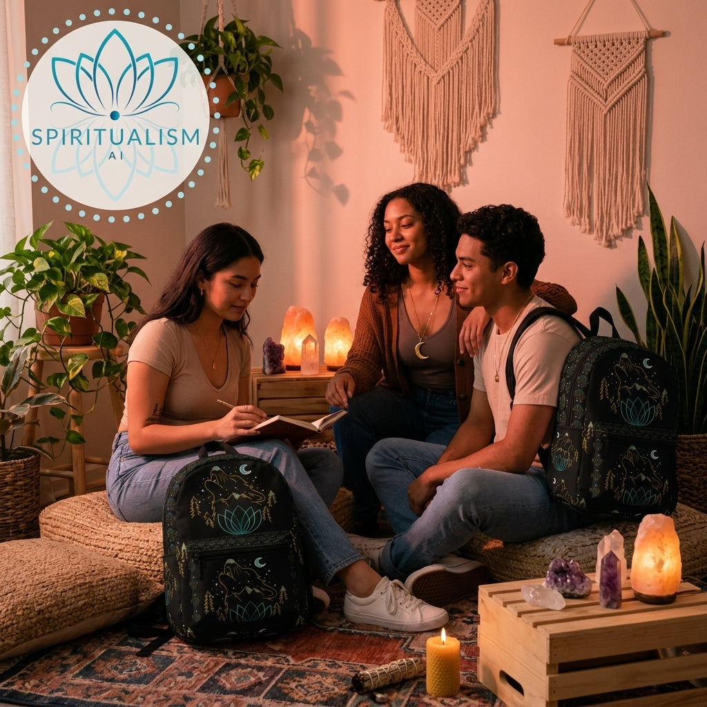 Celestial Wolf Backpack | Wolf Spirit Animal Bag | Spiritualism AI