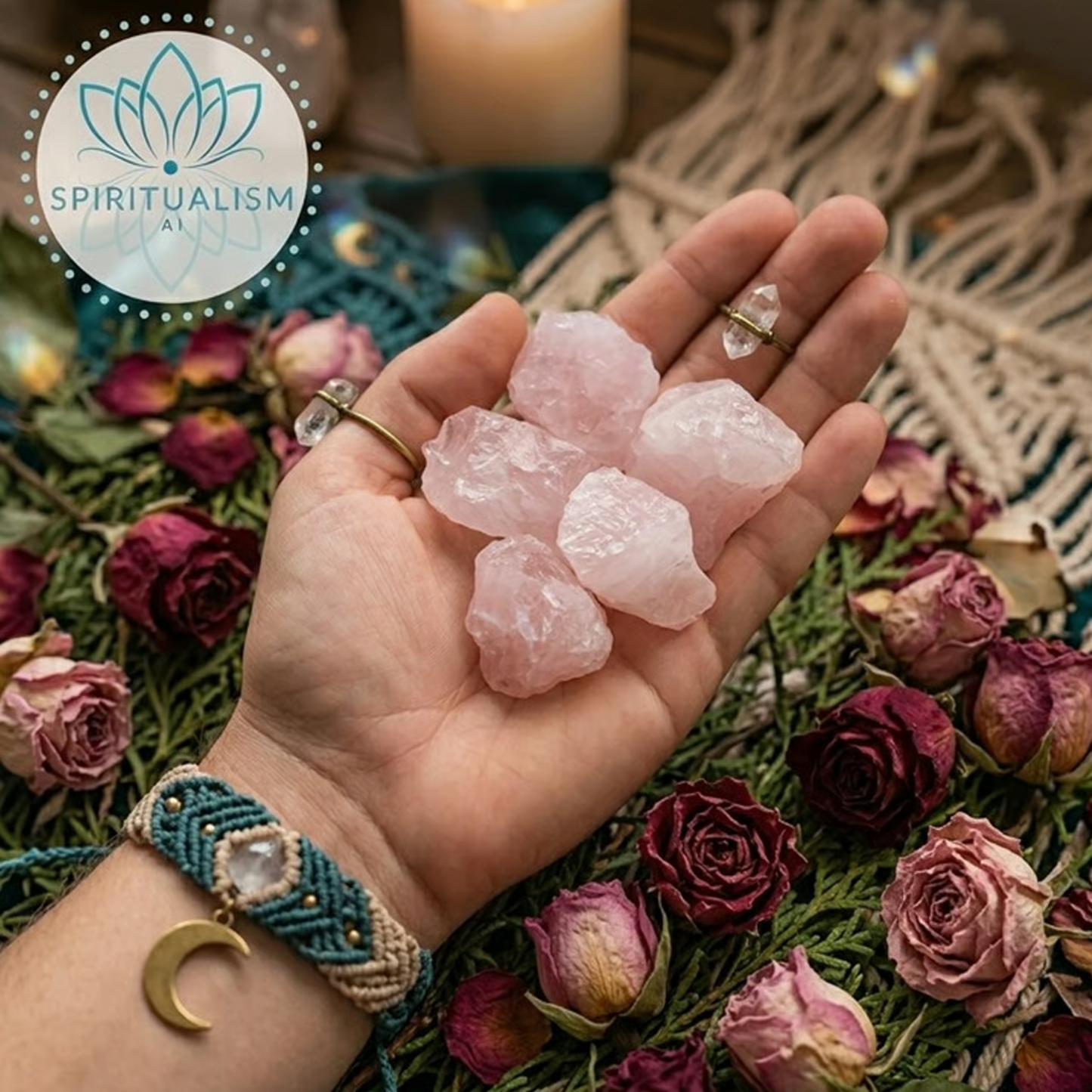 5 Rose Quartz Rough | Raw Love Crystal | Heart Chakra Stone | Stardust Market