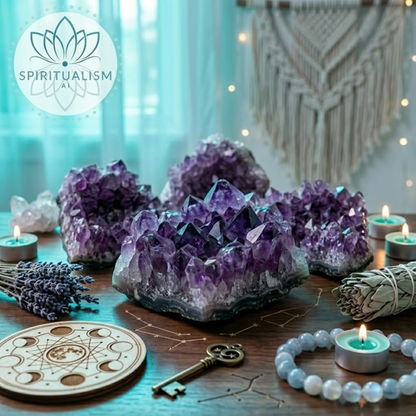 Amethyst A Grade Cluster | High Vibration Crystal | Altar Stone | Stardust Market
