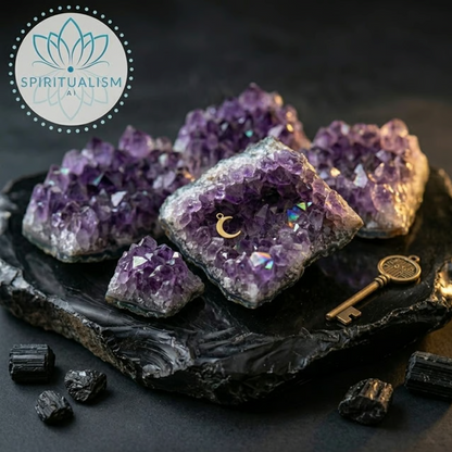 Amethyst A Grade Cluster | High Vibration Crystal | Altar Stone | Stardust Market