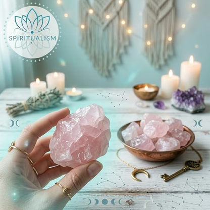 5 Madagascar Rose Quartz | Raw Love Crystal | Heart Chakra Stone | Stardust Market