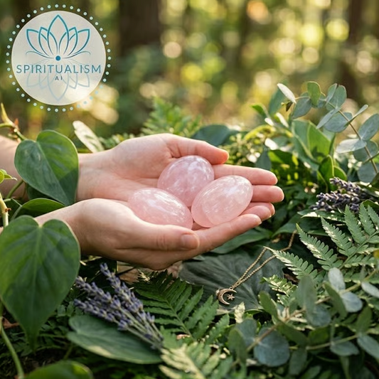 Rose Quartz Pebble Palm Stone | Love Crystal | Heart Chakra Stone | Stardust Market