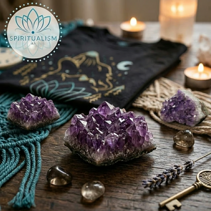 Amethyst A Grade Cluster | High Vibration Crystal | Altar Stone | Stardust Market