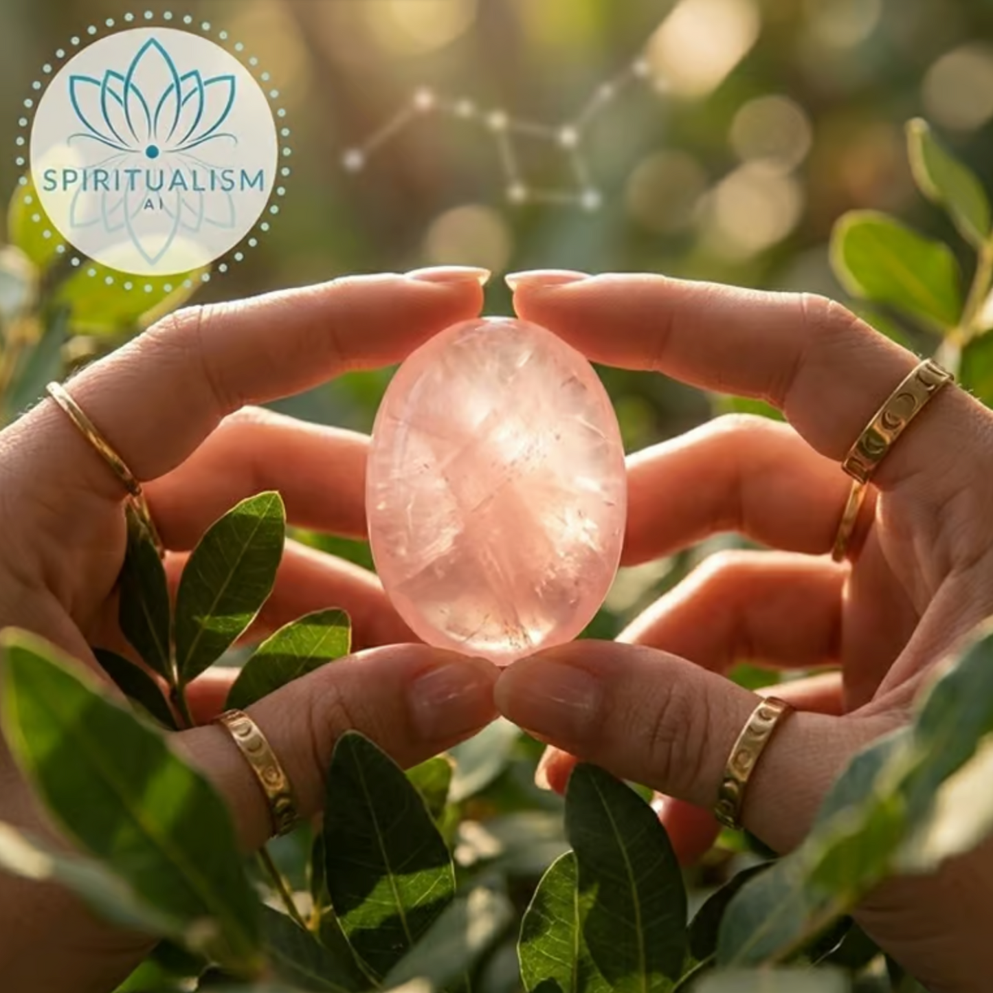 Rose Quartz Pebble Palm Stone | Love Crystal | Heart Chakra Stone | Stardust Market