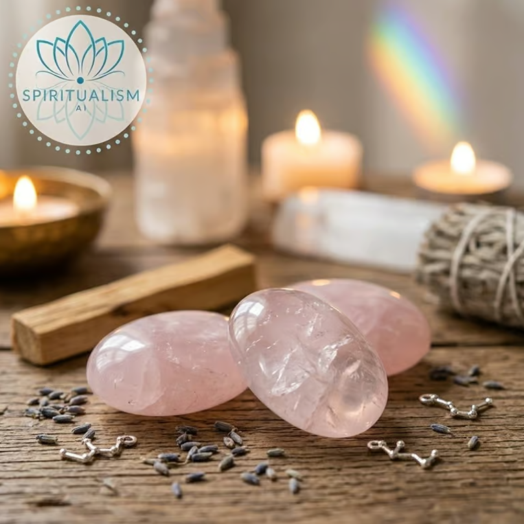 Rose Quartz Pebble Palm Stone | Love Crystal | Heart Chakra Stone | Stardust Market