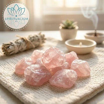 5 Madagascar Rose Quartz | Raw Love Crystal | Heart Chakra Stone | Stardust Market