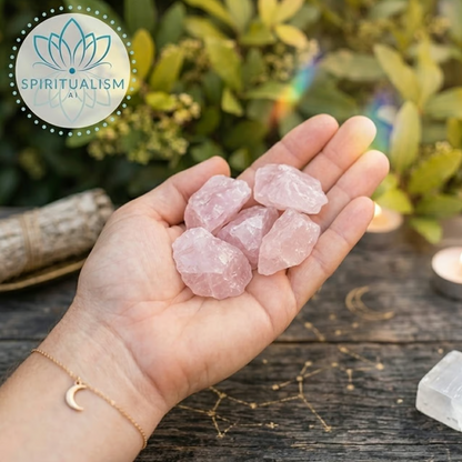 5 Madagascar Rose Quartz | Raw Love Crystal | Heart Chakra Stone | Stardust Market