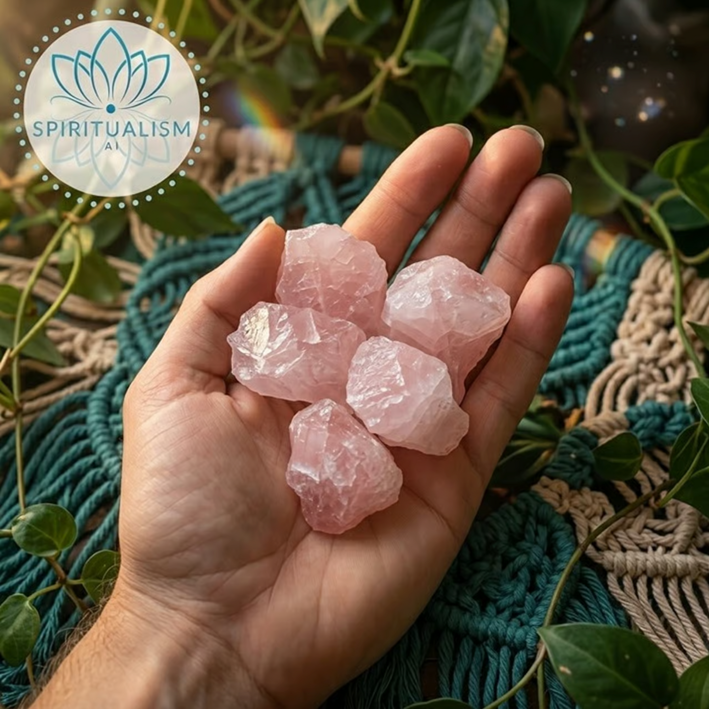 5 Rose Quartz Rough | Raw Love Crystal | Heart Chakra Stone | Stardust Market