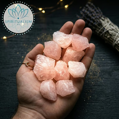 5 Madagascar Rose Quartz | Raw Love Crystal | Heart Chakra Stone | Stardust Market
