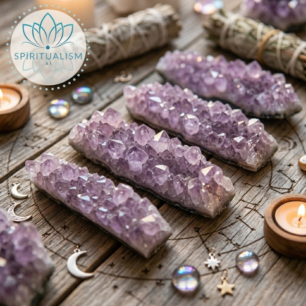 Amethyst B Grade Cluster | Natural Crystal | Altar Stone | Stardust Market