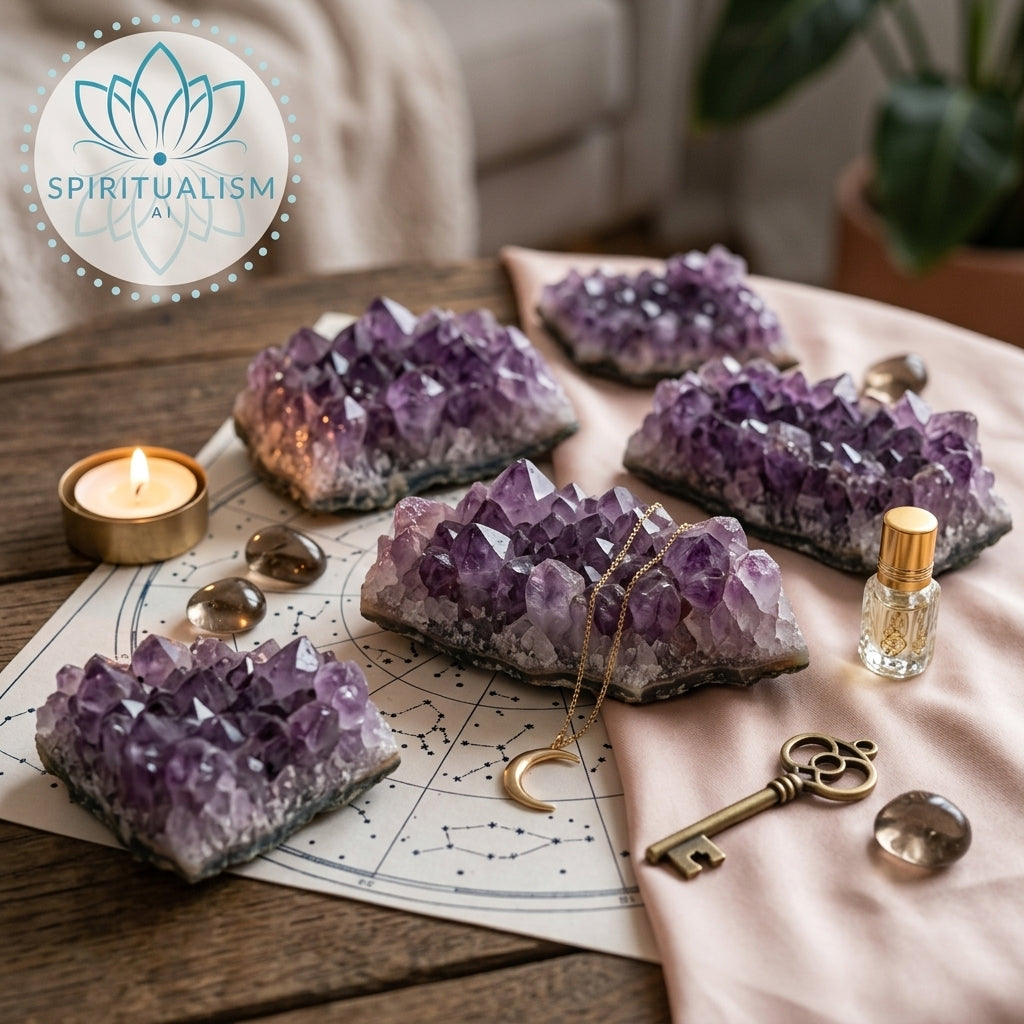 Amethyst B Grade Cluster | Natural Crystal | Altar Stone | Stardust Market