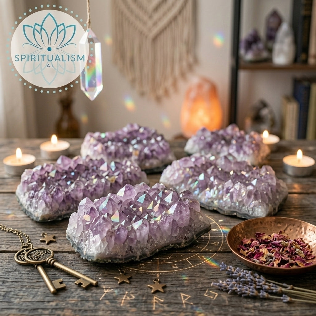 Amethyst B Grade Cluster | Natural Crystal | Altar Stone | Stardust Market