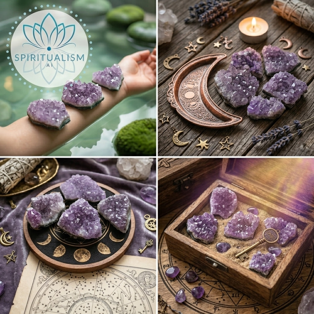 Amethyst B Grade Cluster | Natural Crystal | Altar Stone | Stardust Market
