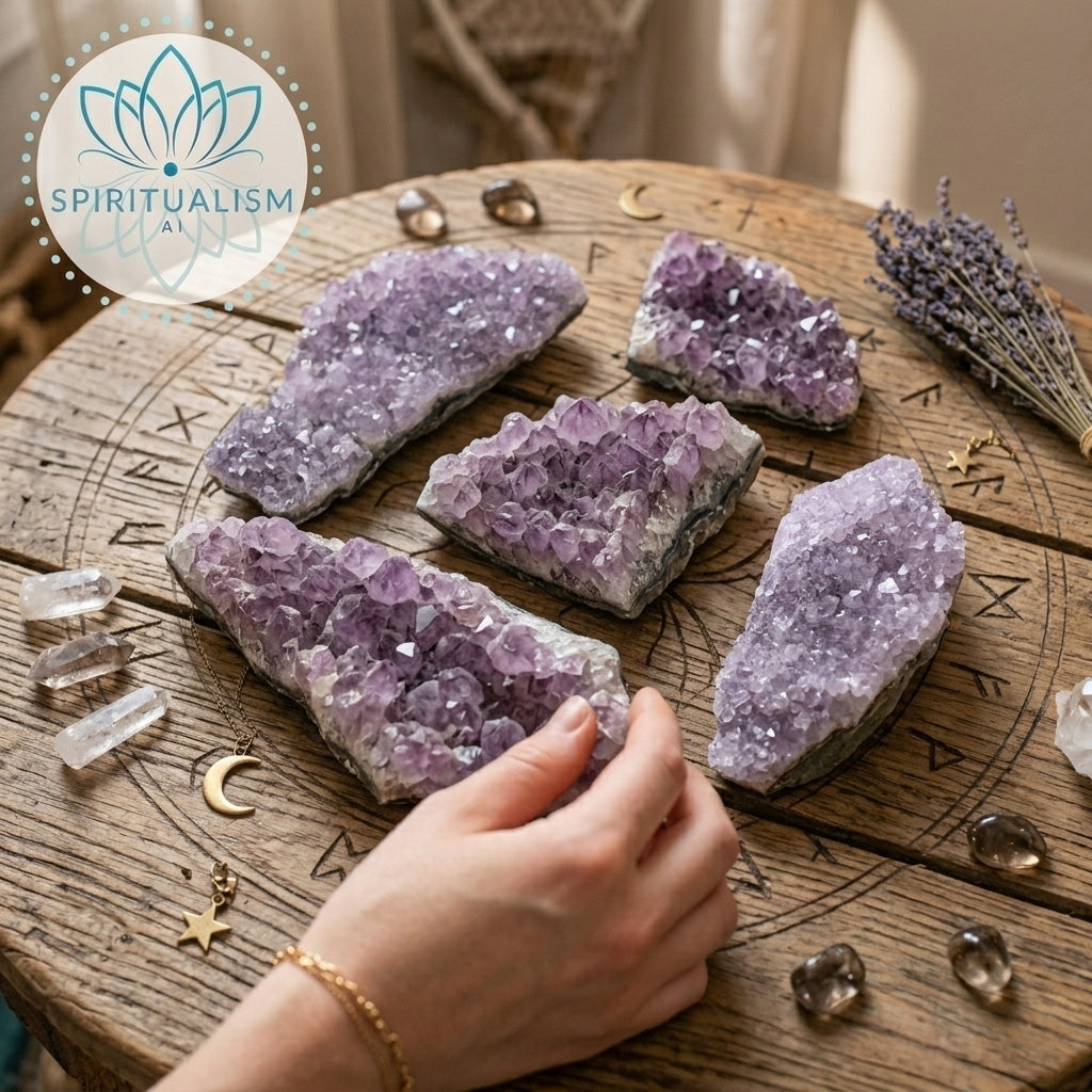 Amethyst B Grade Cluster | Natural Crystal | Altar Stone | Stardust Market