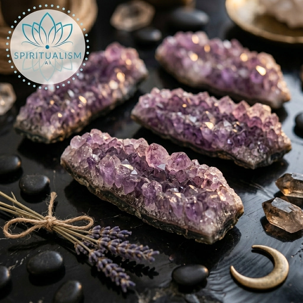 Amethyst B Grade Cluster | Natural Crystal | Altar Stone | Stardust Market
