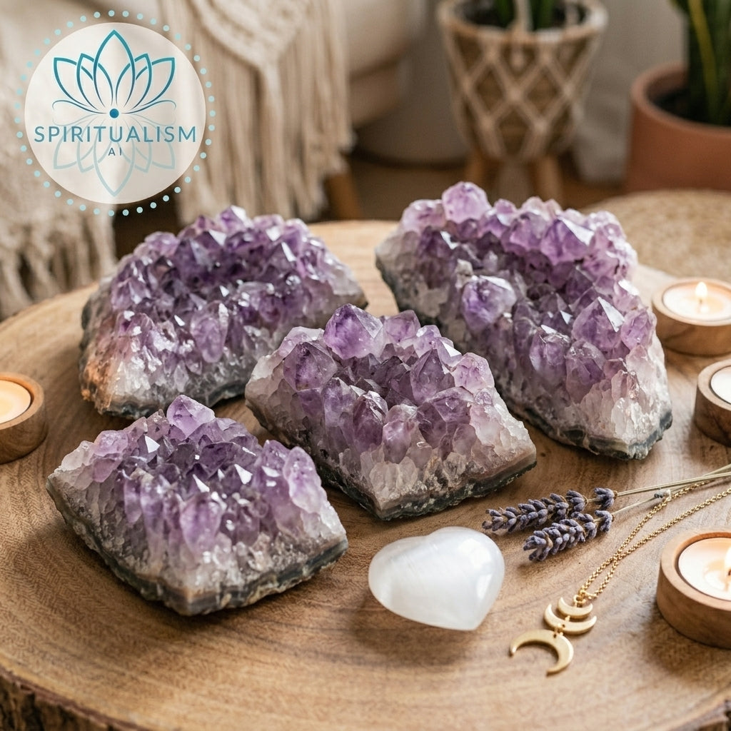Amethyst B Grade Cluster | Natural Crystal | Altar Stone | Stardust Market