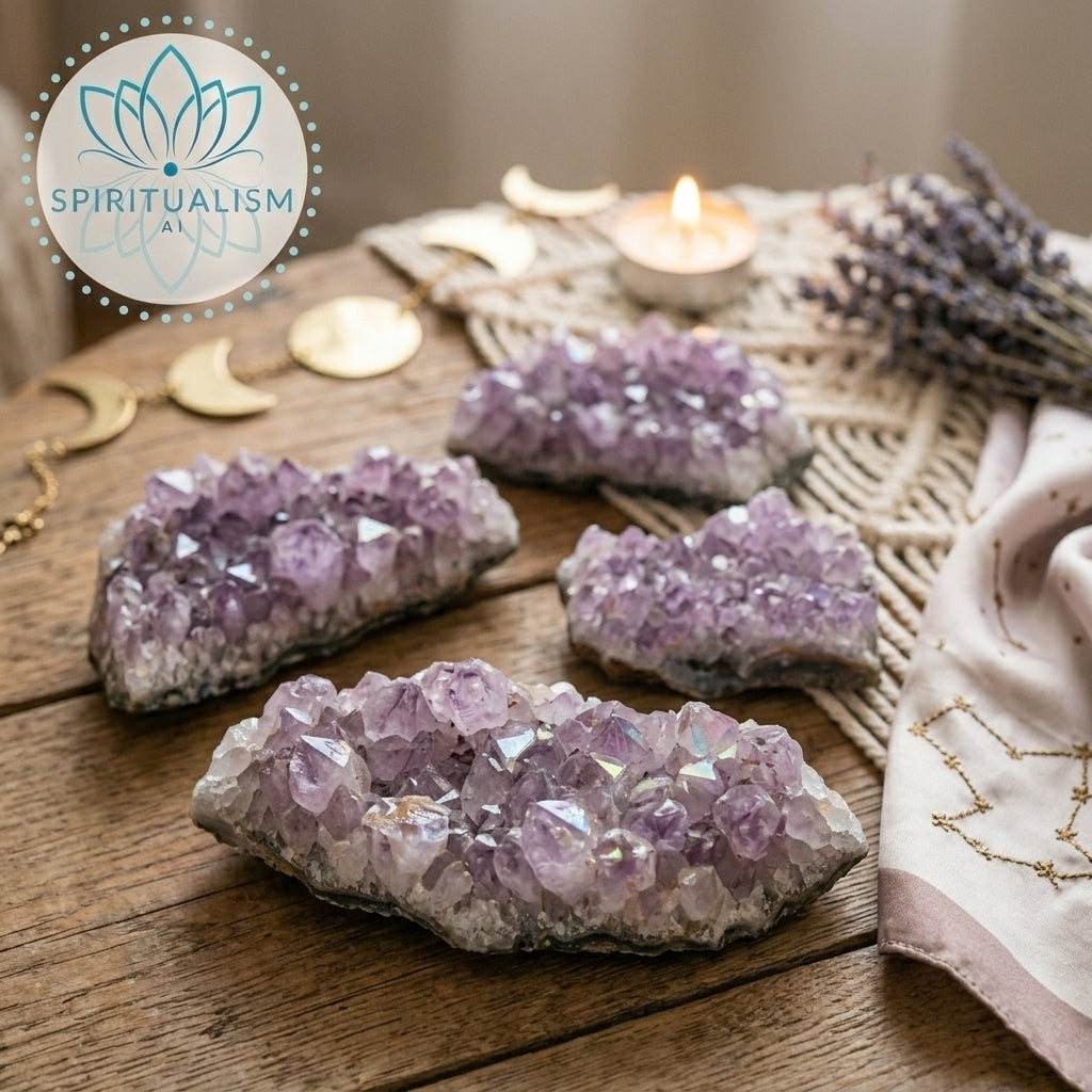 Amethyst B Grade Cluster | Natural Crystal | Altar Stone | Stardust Market