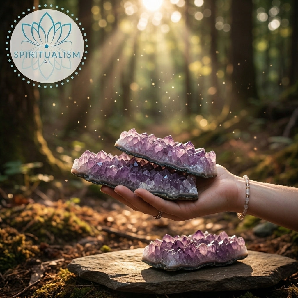 Amethyst B Grade Cluster | Natural Crystal | Altar Stone | Stardust Market