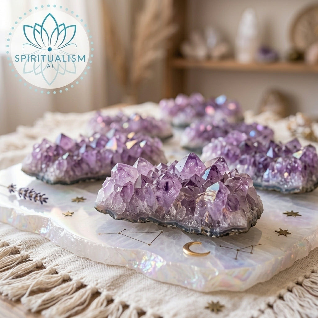 Amethyst B Grade Cluster | Natural Crystal | Altar Stone | Stardust Market