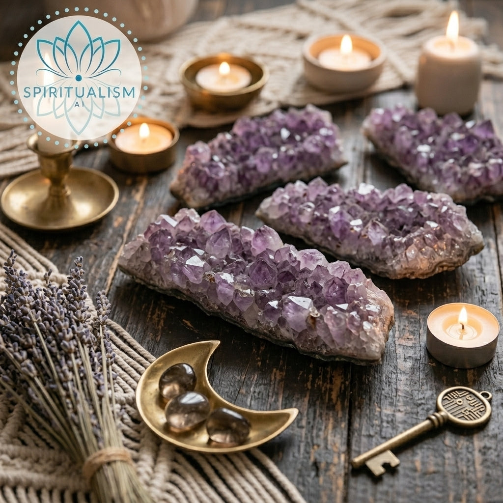 Amethyst B Grade Cluster | Natural Crystal | Altar Stone | Stardust Market