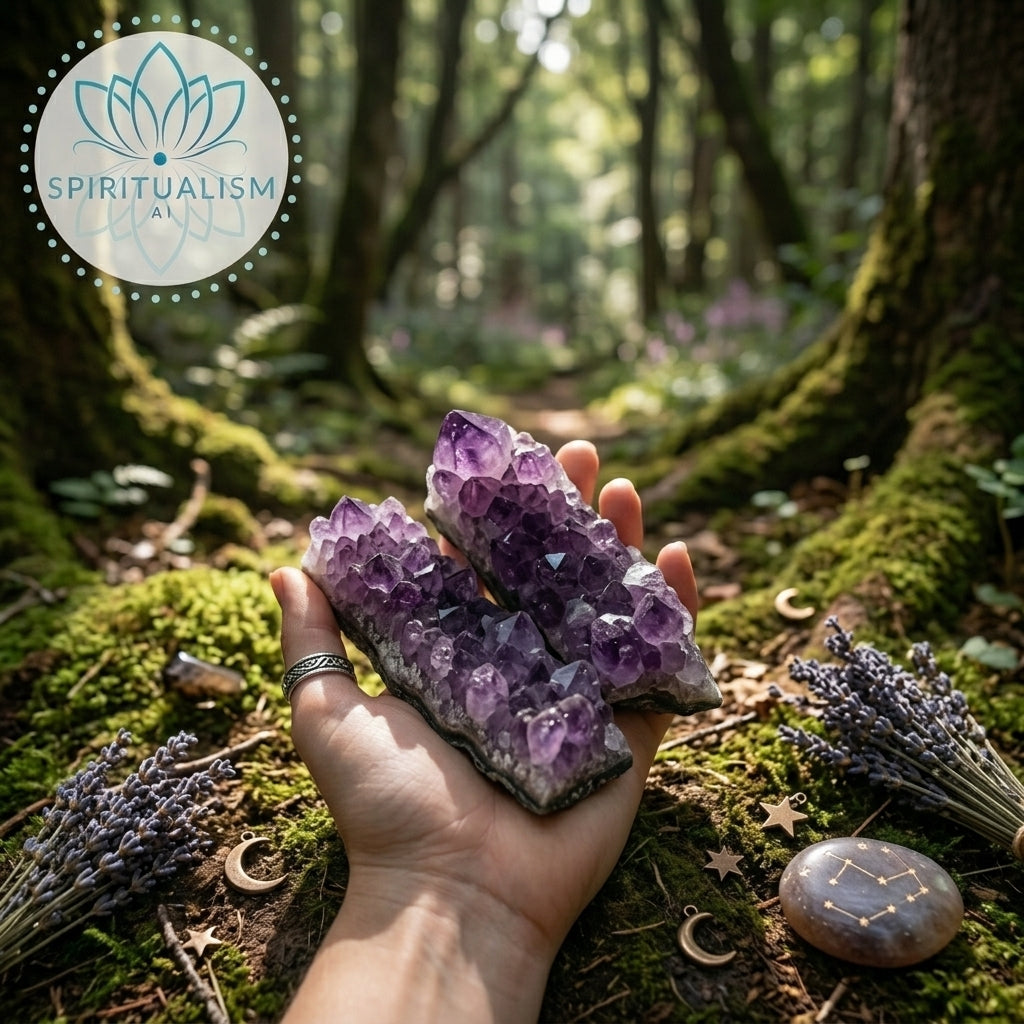 Amethyst B Grade Cluster | Natural Crystal | Altar Stone | Stardust Market
