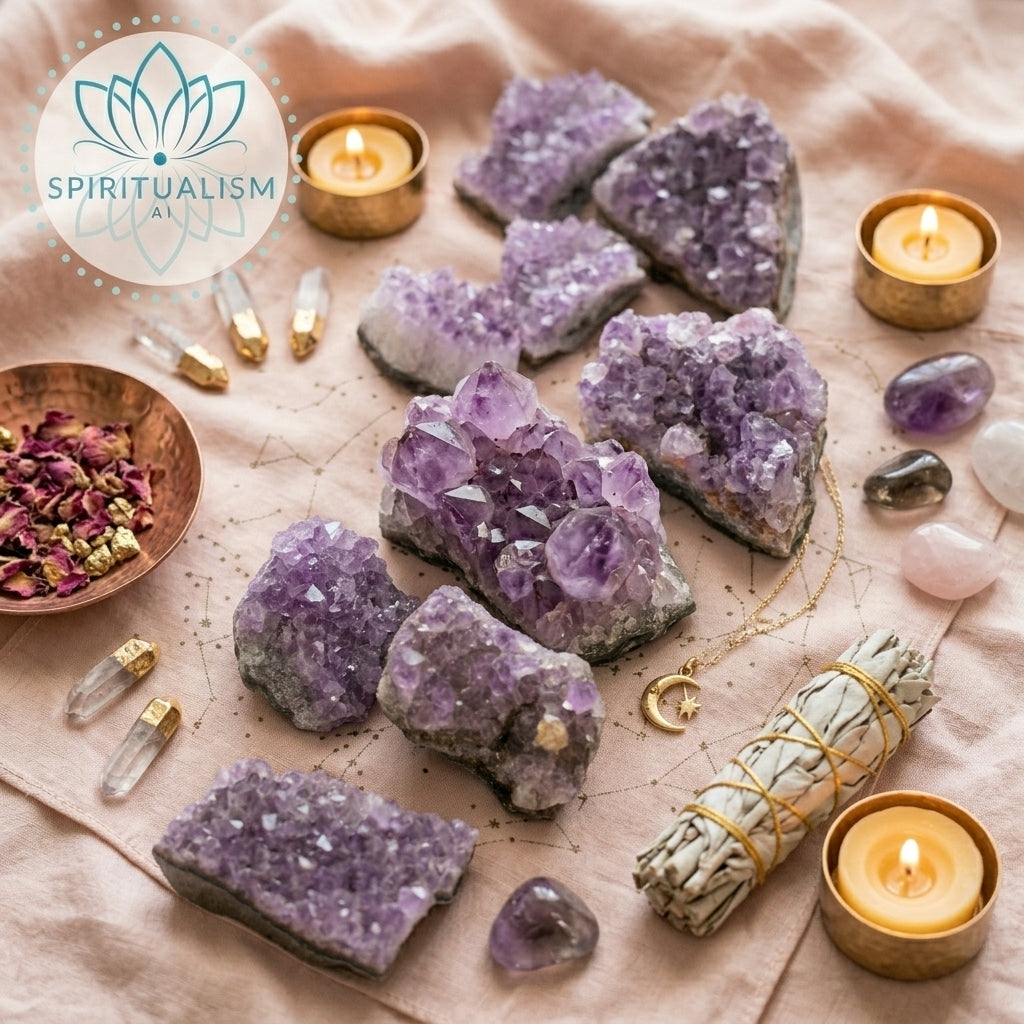 Amethyst B Grade Cluster | Natural Crystal | Altar Stone | Stardust Market