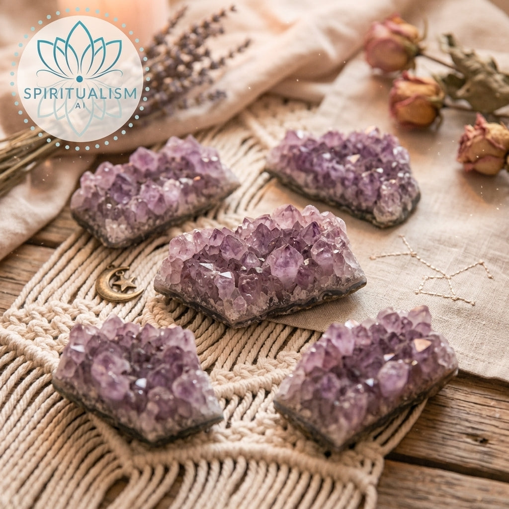 Amethyst B Grade Cluster | Natural Crystal | Altar Stone | Stardust Market
