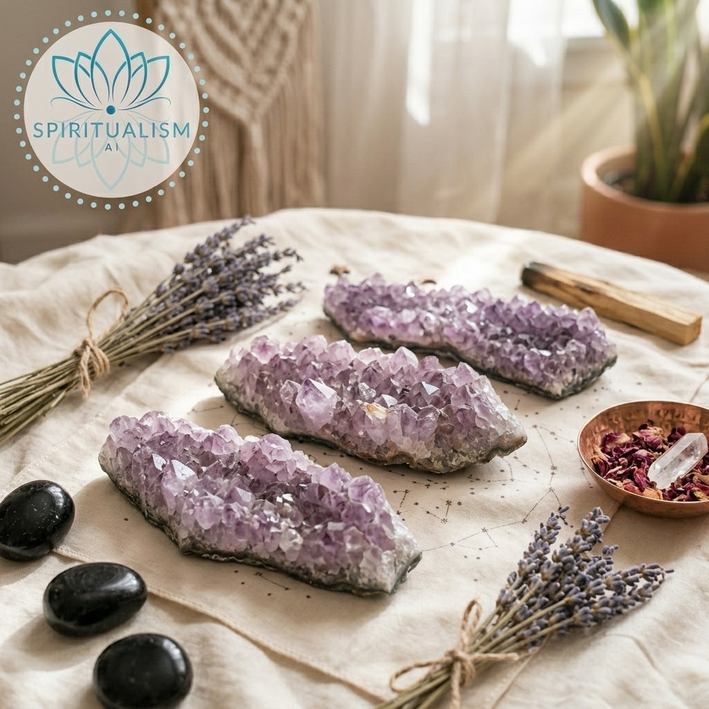 Amethyst B Grade Cluster | Natural Crystal | Altar Stone | Stardust Market
