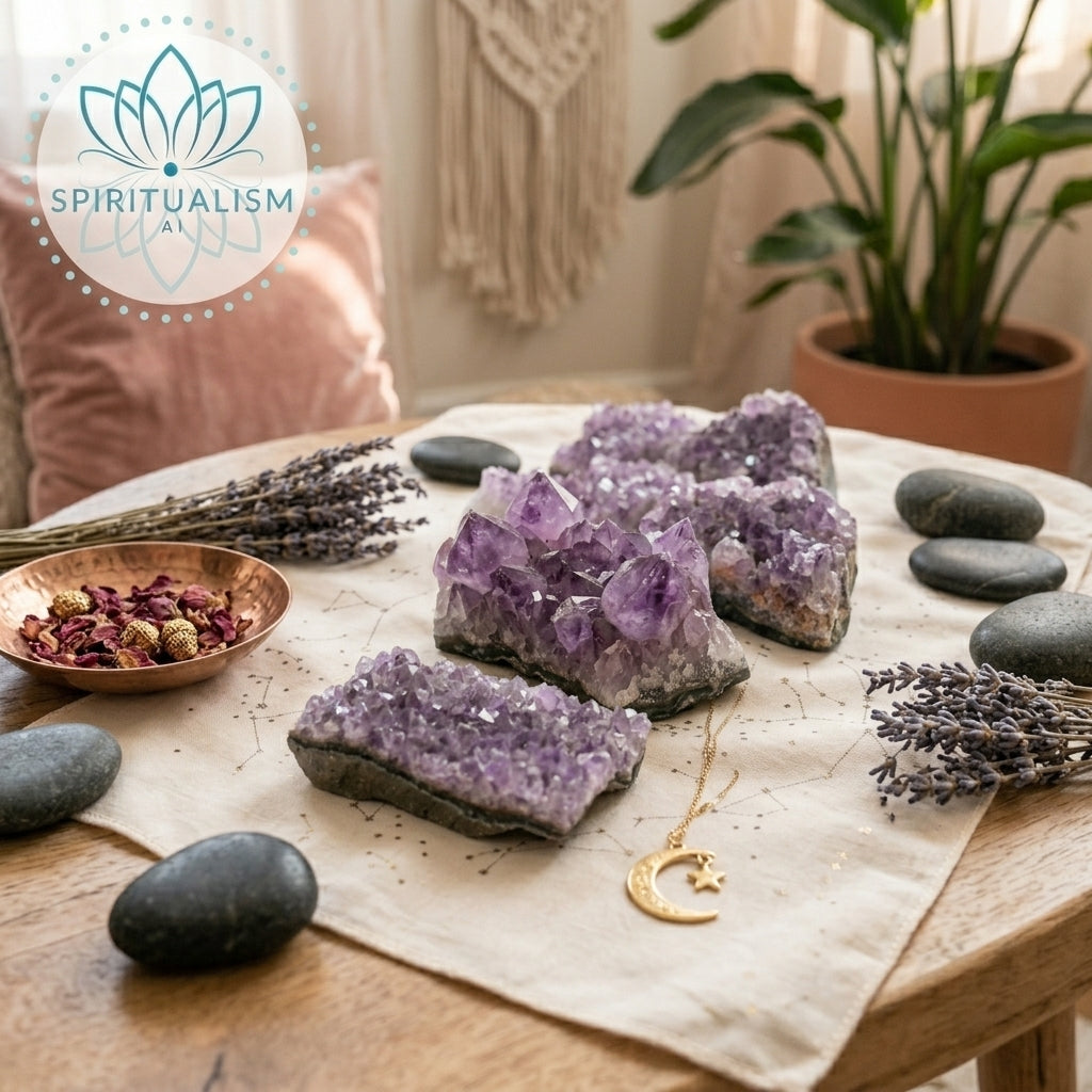 Amethyst B Grade Cluster | Natural Crystal | Altar Stone | Stardust Market
