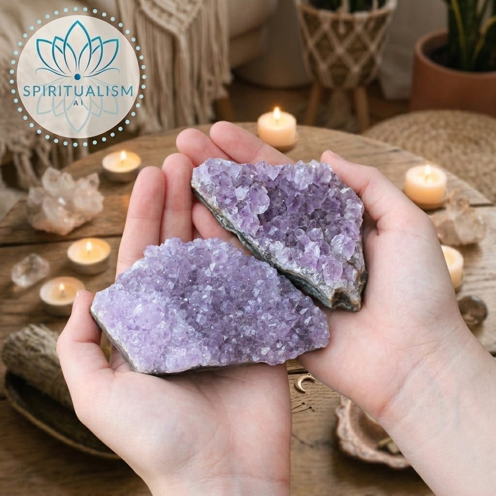 Amethyst B Grade Cluster | Natural Crystal | Altar Stone | Stardust Market