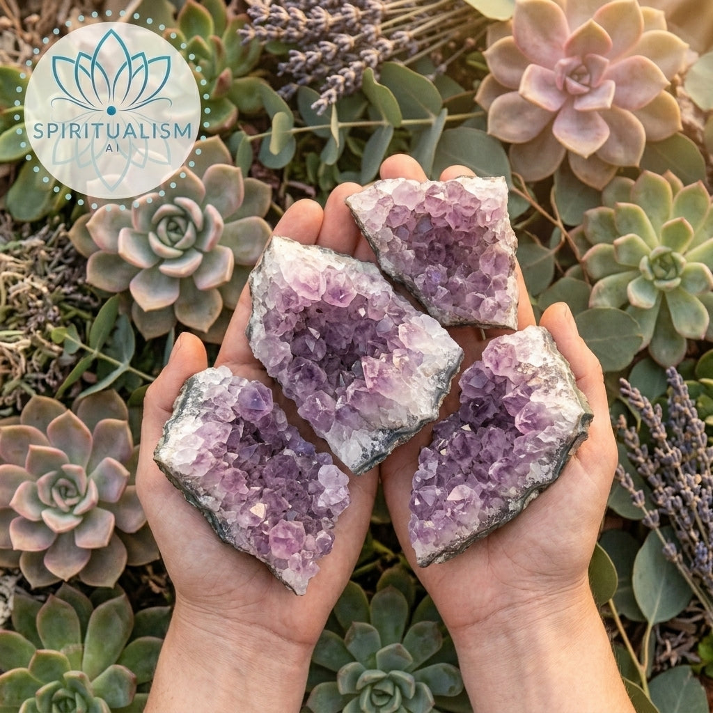 Amethyst B Grade Cluster | Natural Crystal | Altar Stone | Stardust Market
