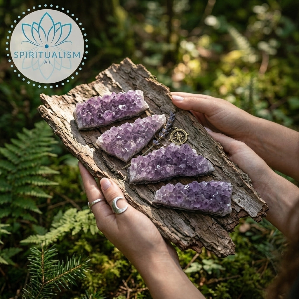 Amethyst B Grade Cluster | Natural Crystal | Altar Stone | Stardust Market