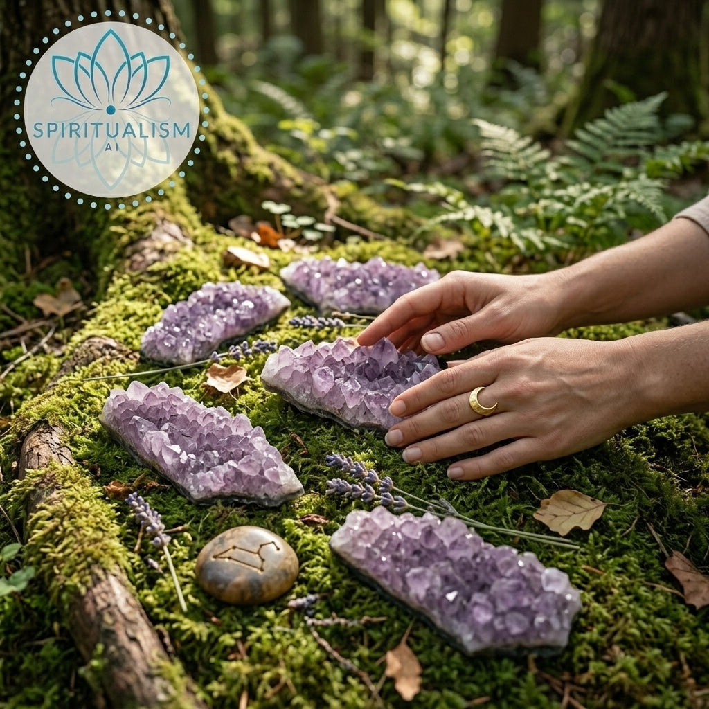 Amethyst B Grade Cluster | Natural Crystal | Altar Stone | Stardust Market