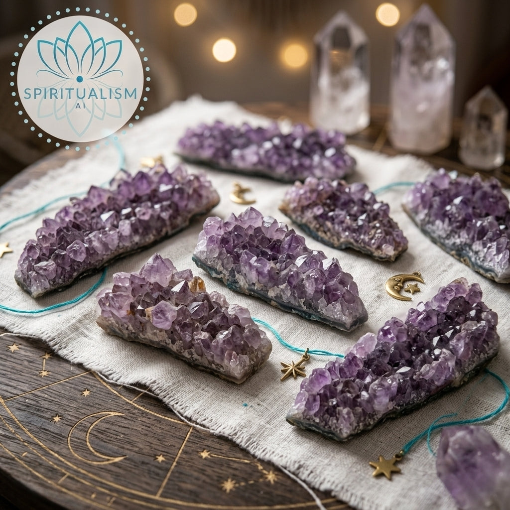 Amethyst B Grade Cluster | Natural Crystal | Altar Stone | Stardust Market