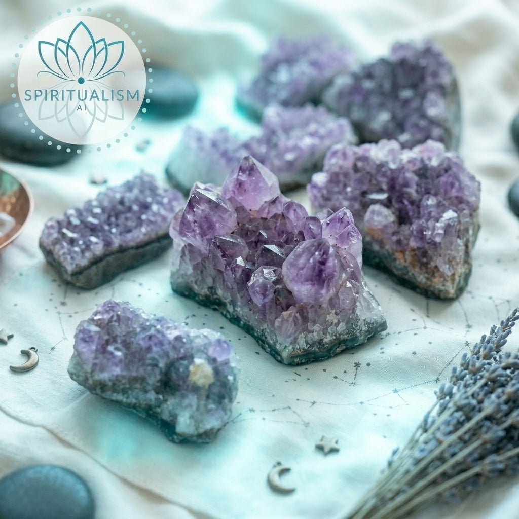 Amethyst B Grade Cluster | Natural Crystal | Altar Stone | Stardust Market