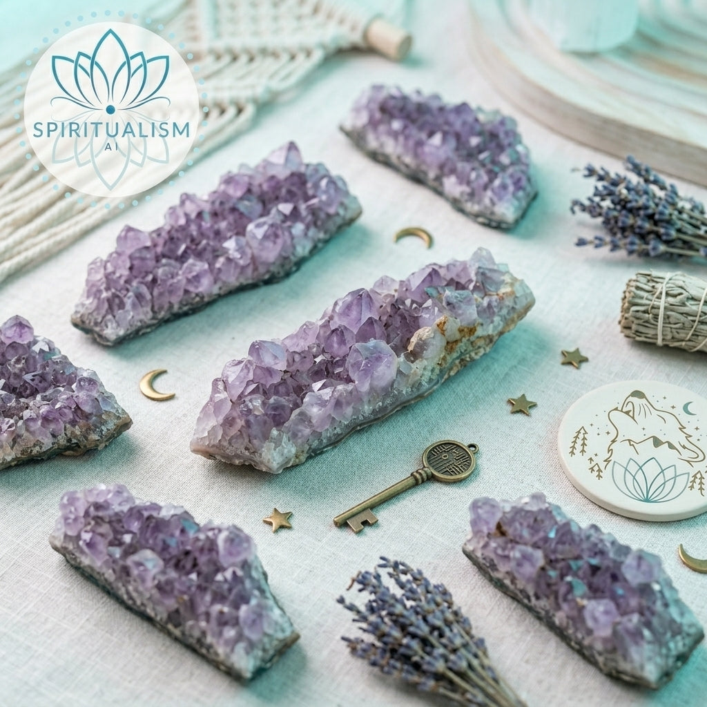 Amethyst B Grade Cluster | Natural Crystal | Altar Stone | Stardust Market