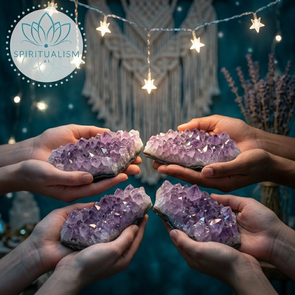 Amethyst B Grade Cluster | Natural Crystal | Altar Stone | Stardust Market