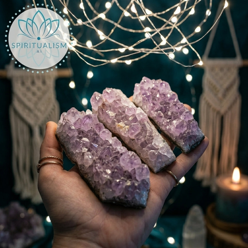 Amethyst B Grade Cluster | Natural Crystal | Altar Stone | Stardust Market